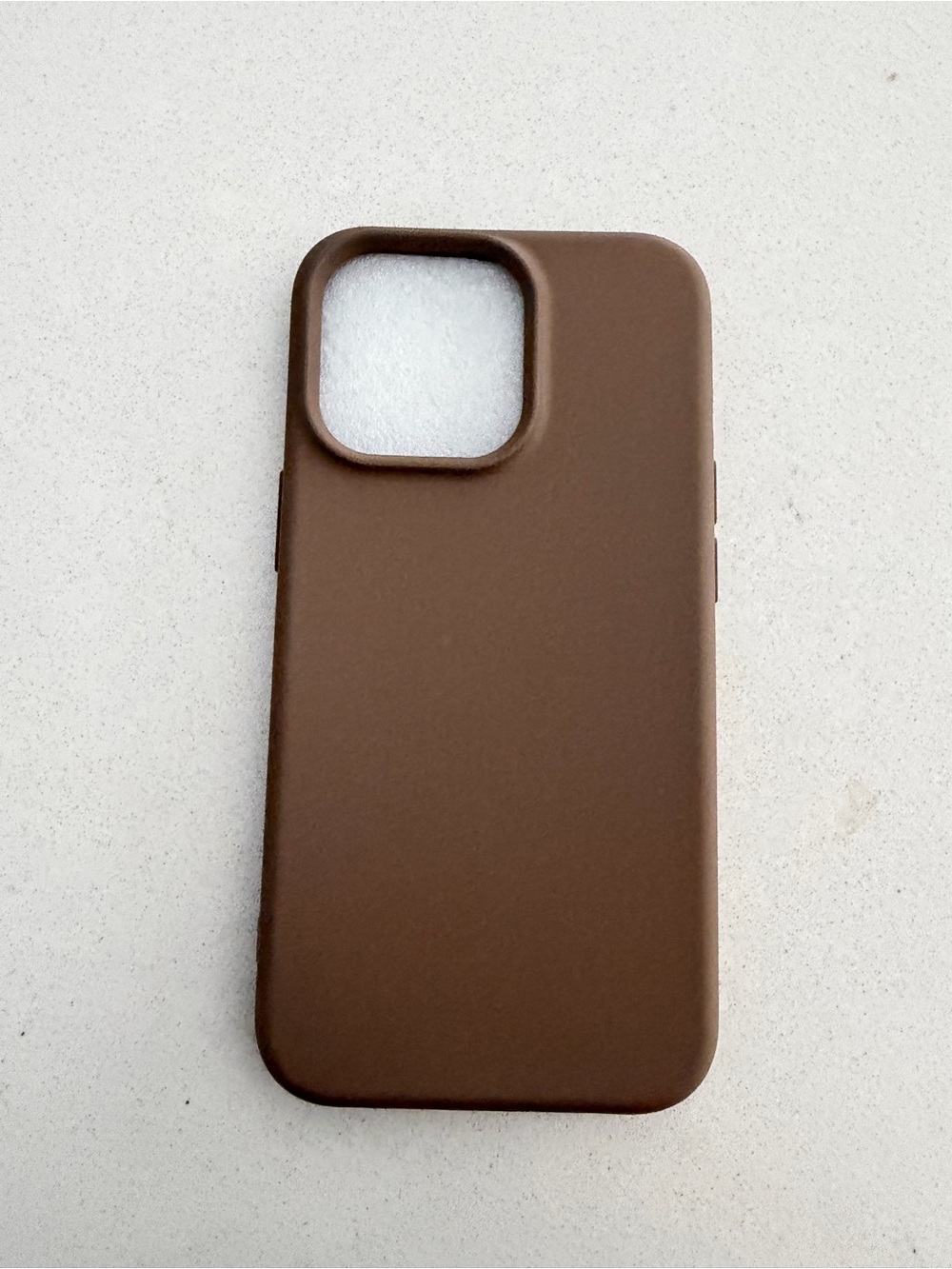 Brown Silicone Phone Case - Slim Protective Cover